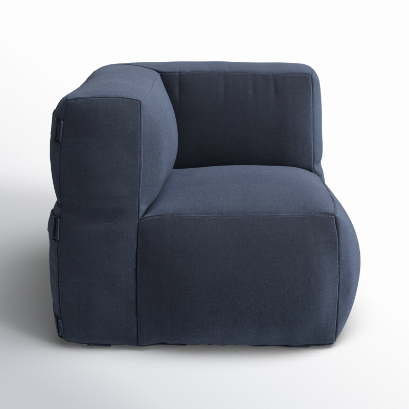 Sunbrella Outdoor Solid Modular Seating, Blue