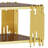 Kyric 43.3" L x 23.6" W 2-Tier Rectangular Glass Top Coffee Table For Living Room