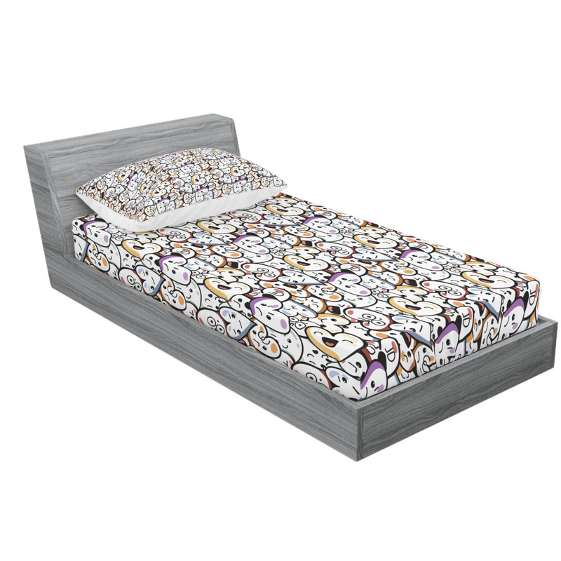 Microfiber Sheet Set, Twin Sheet Set + Fitted Sheet + 1 Pillowcase