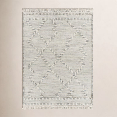 Leanna Hand-Knotted Ivory Moroccan Rug