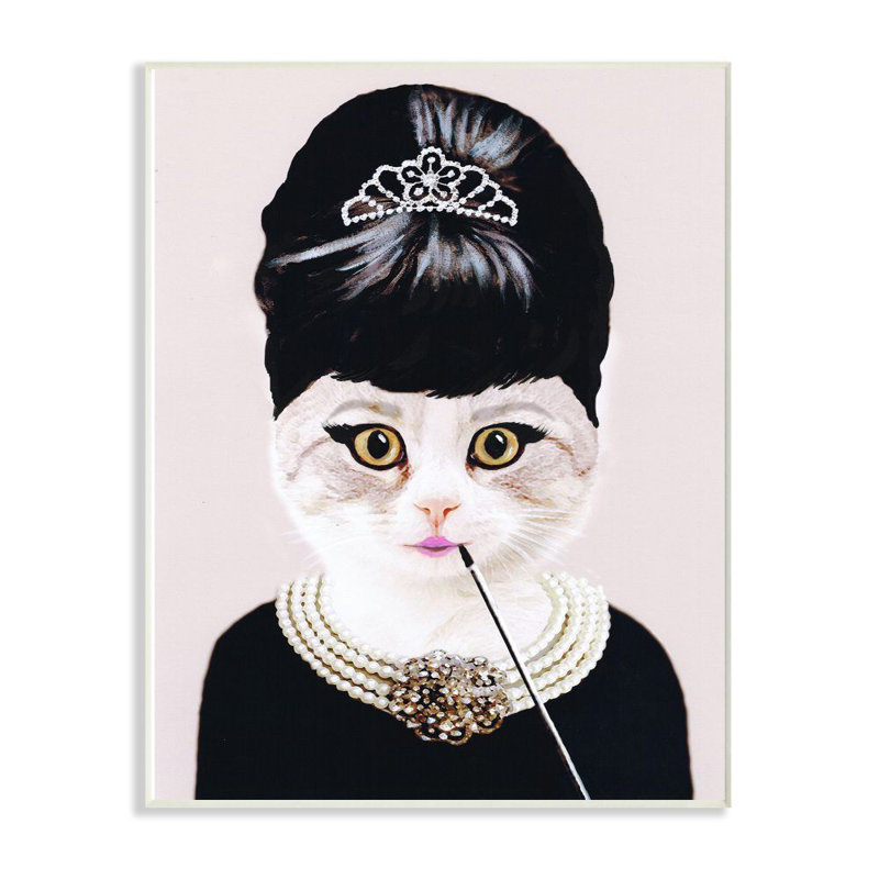 Décoration murale pour chat Tran Fashion, Plaque murale, H 15 po x l 10 po x P 0,5 po