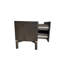 Table de chevet 2 24 x 17 x 20 espresso