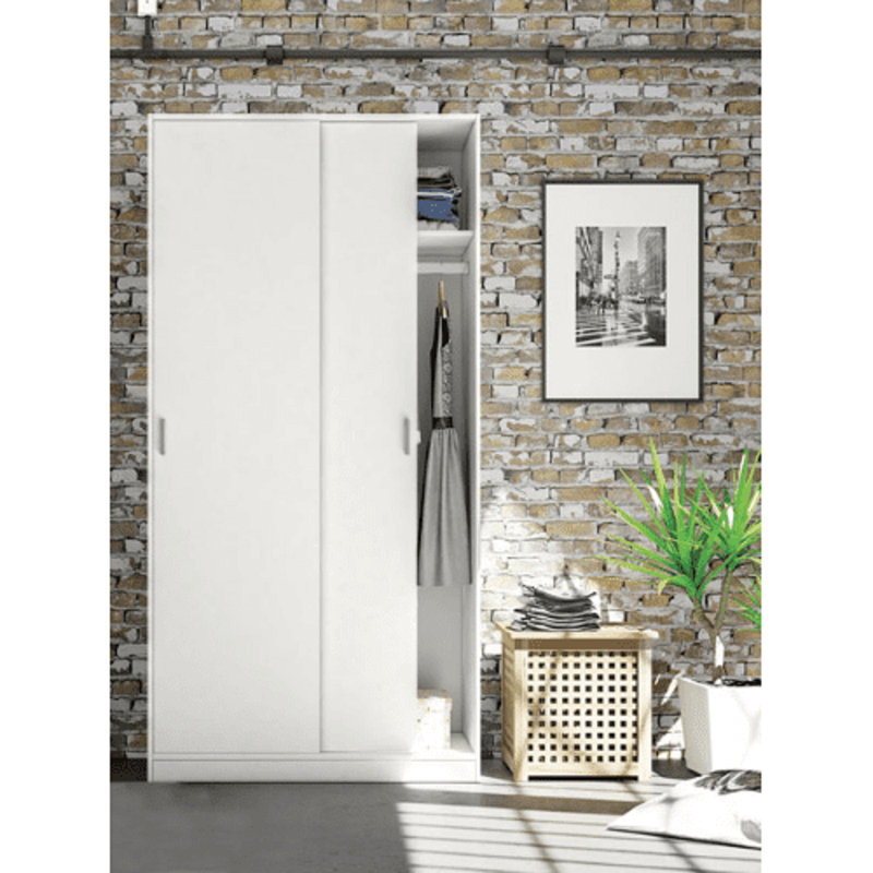 Tabinowski 2 Door Manufactured Wood Wardrobe