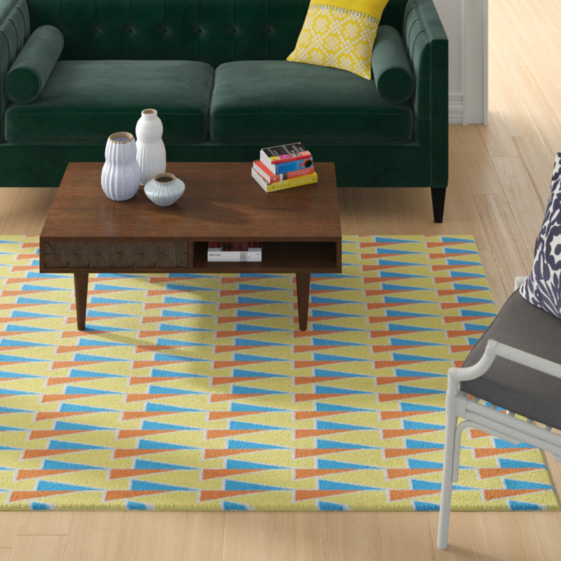 Jordao Geometric Indoor Rug, Rectangle 5' x 7'