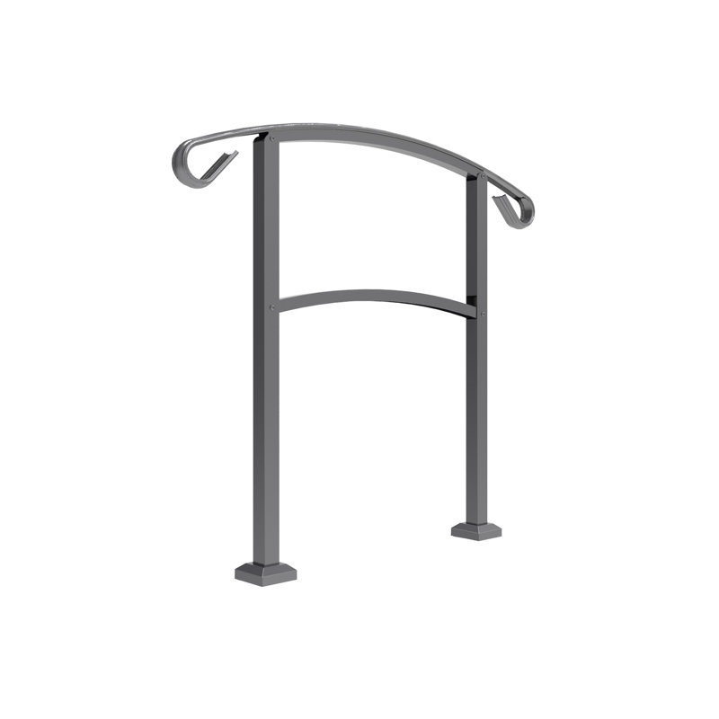 Handirail 3-Step Aluminum Rail Kit, Aged Bronze
