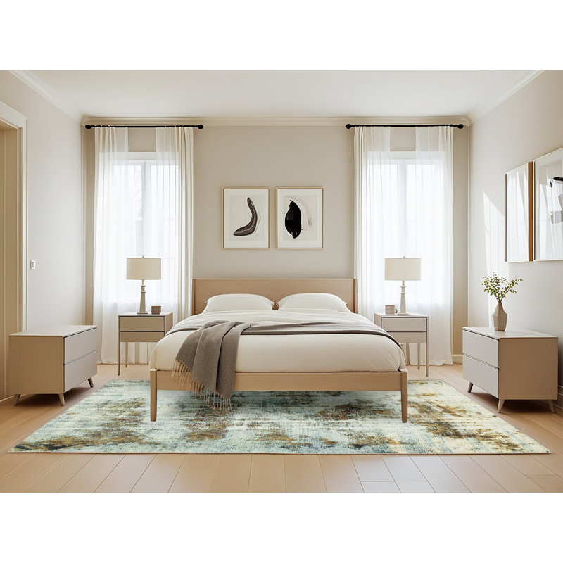 Tapis abstrait moderne 2331, Rectangle de 5 pi x 8 pi