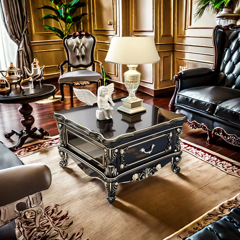 Table basse en bois massif