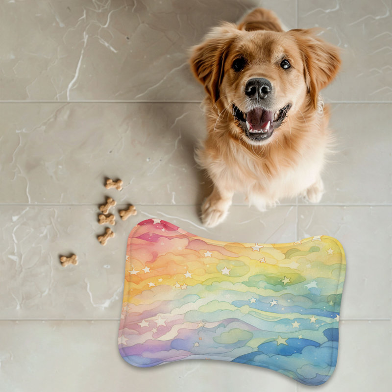 Tapis vibrant en os 1 pièce Vibrant Sky, 14"