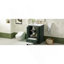 Meuble-lavabo 24 po avec lavabo en céramique, armoire de rangement autoportante moderne avec poignées argentées, portes à fermeture douce-386360674-386360672