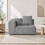 Chaise rembourrée en tissu de lin Kay-1810920759