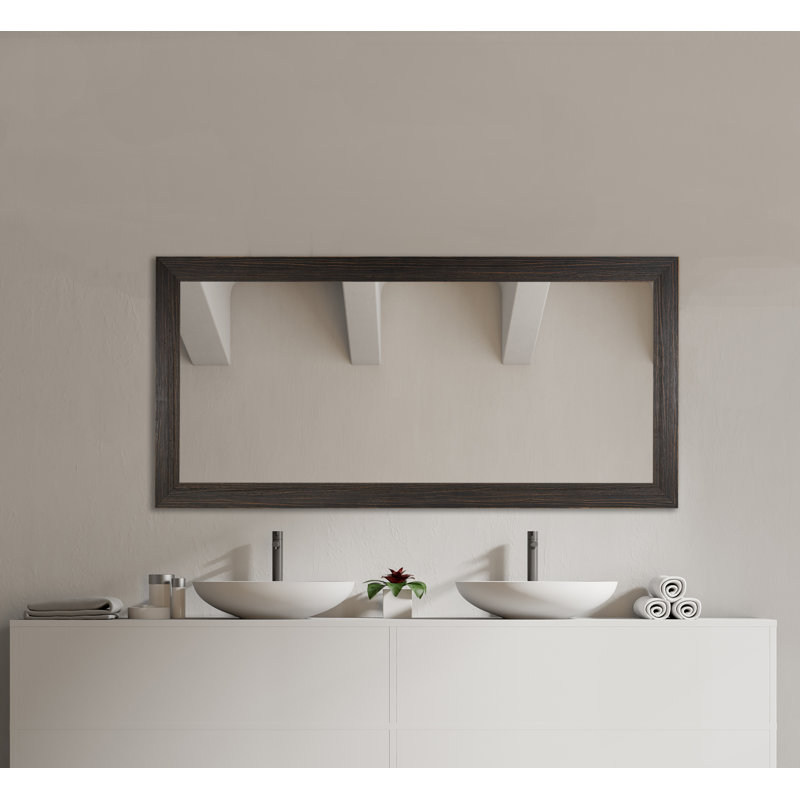Miroir de salle de bain Dakston, Espresso, 30,75 po x 47,75 po