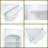 Farmhouse 84" Tall Kitchen Pantry with Faux Marble Top & 5 Drawers - White Freestanding Storage Cabinet-1175407822