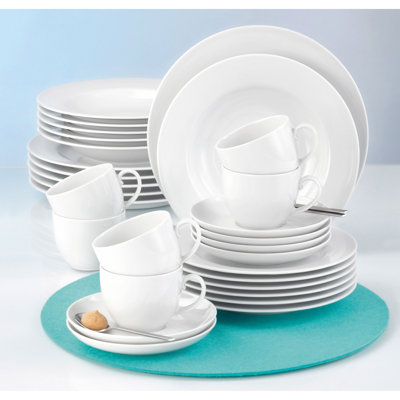 Piece Porcelain Dinnerware Set - Service for 6