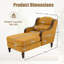 Chaise longue surdimensionnée en chenille-1983596960