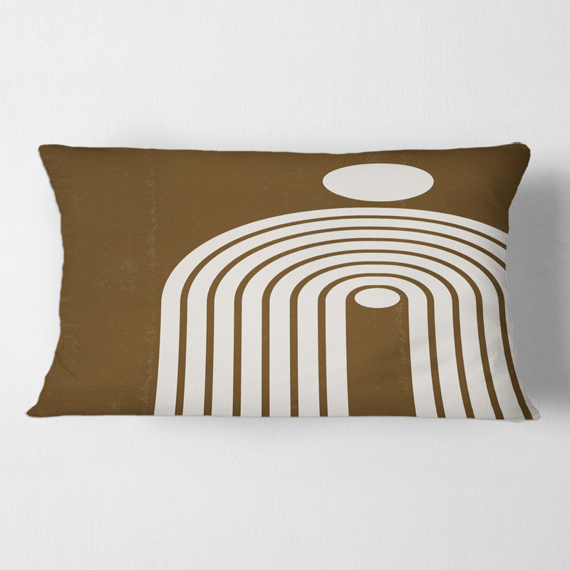 Housse et insert de coussin rectangulaire Terracotta Minimalist II
