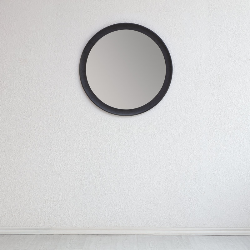 Jodh Metal Flat Wall Mirror, Antique Gold, 73.75cm H x 73.75cm W