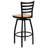 Lomonaco Swivel Upholstered Counter Stool with Metal Frame-33495680