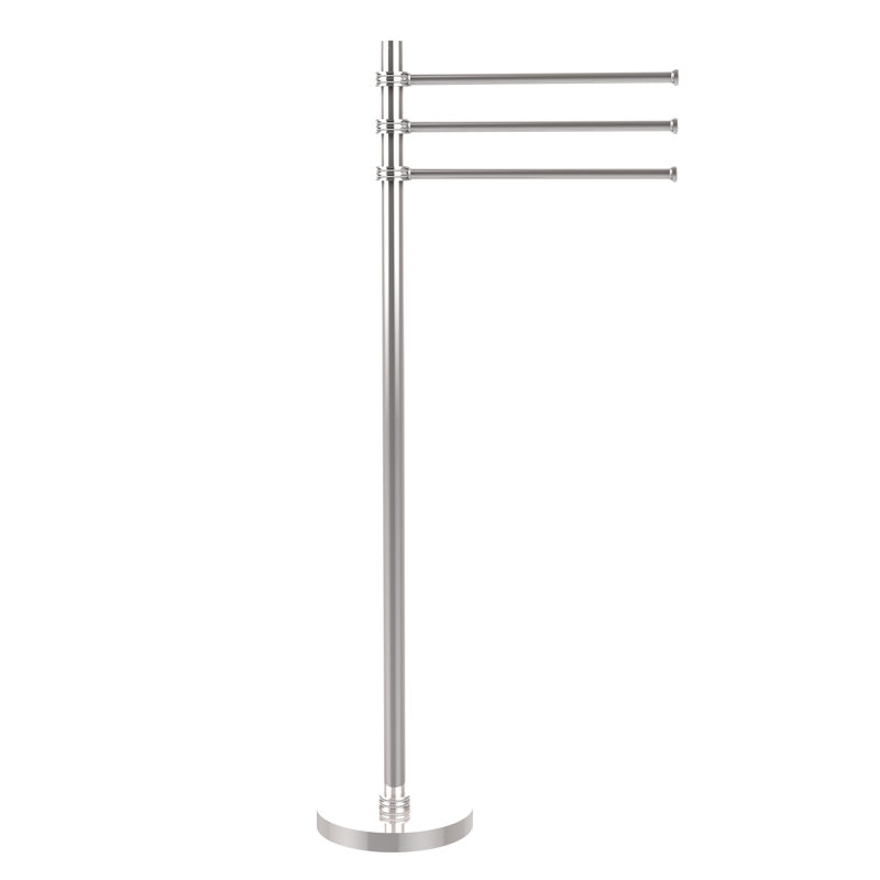 Porte-serviettes sur pied, Chrome poli