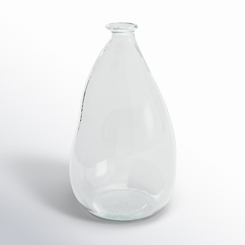 Handmade Glass Table Vase, Clear