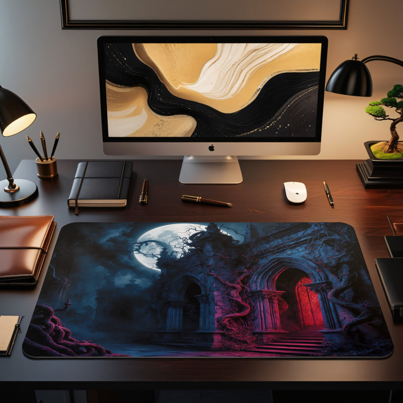 Polyester Desk Pad, 14.4x12.1