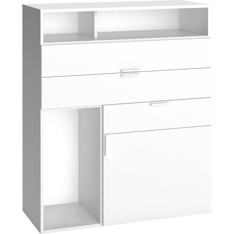 Reba 3 Drawer Combi Chest, White