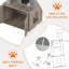 12MM Particle Board Plush Cat Litter Cabinet ZH1283 - 12Mm Particle Board, Plush Material, Spacious 60x48CM, Cat Litter Storage, Multi-Functional Cat Furniture-30250755