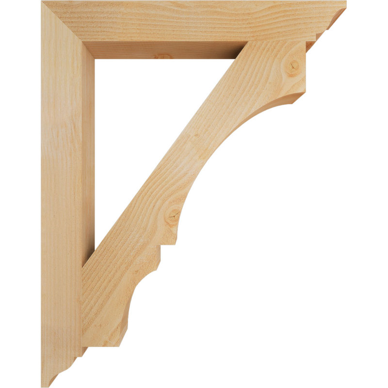 Support traditionnel Balboa, Sapin Douglas scié brut, L 4 po x P 30 po x H 38 po