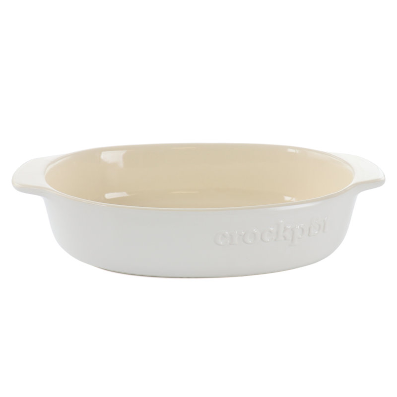 Crock-pot Oval Stoneware Casserole Bakeware