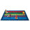 Tapis bleu / vert touffeté à motif coloré Premium Seating Collection