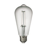 Warm White Clear 7.5W ST19-Shape E-26 Medium Base Edison Style LED Light Bulb