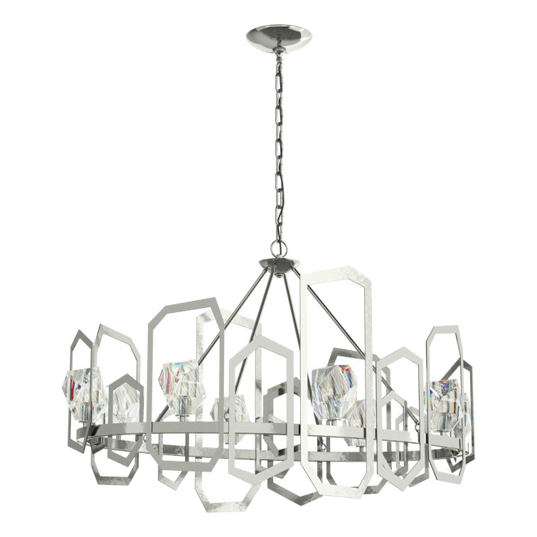 Gatsby 8 - Light Unique Wagon Wheel Chandelier