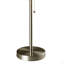Lampe de table 33 po en métal, design rétro avec abat-jour noir et blanc