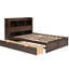 Lit pleine grandeur avec 2 tiroirs, lit gigogne simple, tiroirs de finition et tablettes coulissantes - construction en bois