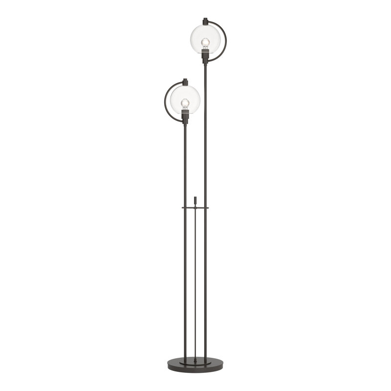 Pluto 68.1" Novelty Floor Lamp, Clear, Oil Rubbed Bronze