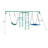 Swing Sets For Backyard With Monkey Bars, Belt Swing, Platform Swing, Climbing Net, Trapeze Bar, Outdoor Playset For Kids