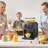 Deep Black ABS Portable Ice Maker Produces Flake Ice for Home Use with Adjustable Texture