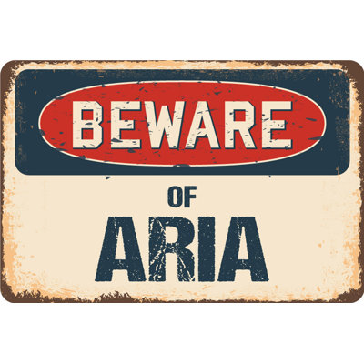 Panneau Aftonshire Beware of Aria