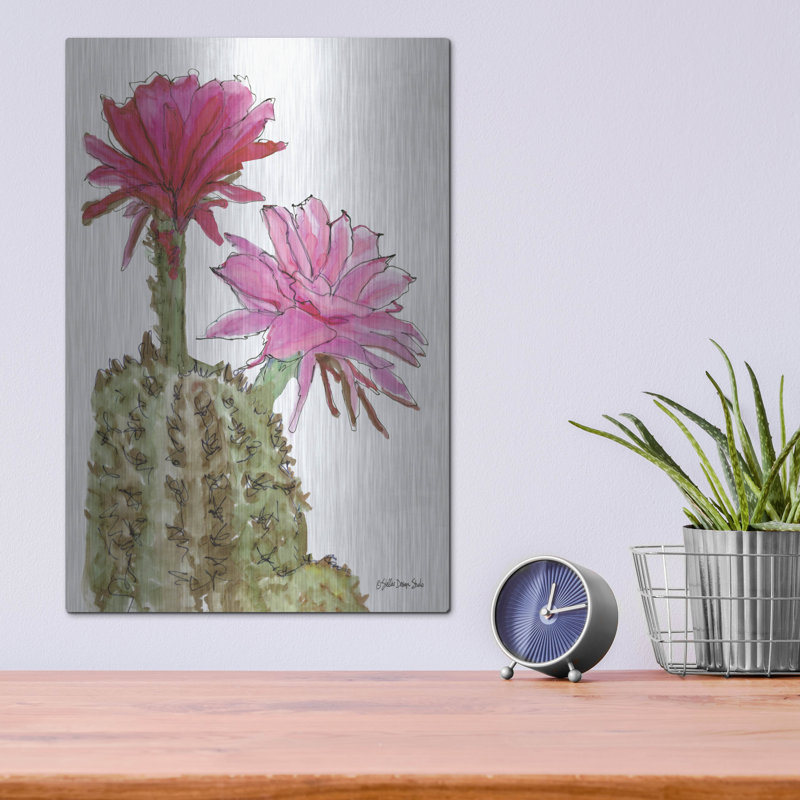 «Cactus Flower 2» par Stellar Design Studio, H 16 po x l 12 po