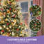 Arbre de Noël artificiel 7,5 pi avec pommes de pin et baies 7,5 pi-1386958992