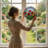 7.8"H Tulip Garden Stained Glass Window Panel-1147727177