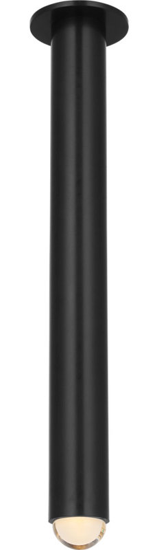 Ebell Flush Mount, Dark Bronze, 24" H x 4.5" W x 4.5" D