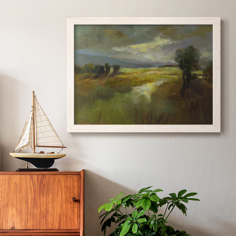 The Way Home - Toile tendue avec châssis rustique, Cadre blanc, H 18 po x l 26 po x P 1,5 po