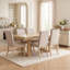 Ensemble de salle à manger 7 pièces avec rallonge papillon, table extensible et 6 chaises rembourrées pour salle à manger-748121051
