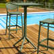 Farrah 23.6'' Resin Fliptop Outdoor Bar Table