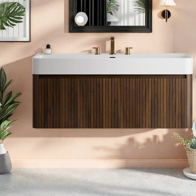 Wall Mounted With Solid Surface Top, 47.24