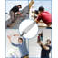 Planche de travail en aluminium de 6 à 9 pi, planche télescopique, capacité de 440 lb, planche d'extension en aluminium, planche d'échafaudage en aluminium avec échelle échafaudage antidérapant-30874472-30874477
