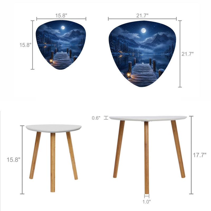 Ensemble de 2 tables basses gigognes Triangle Nesting
