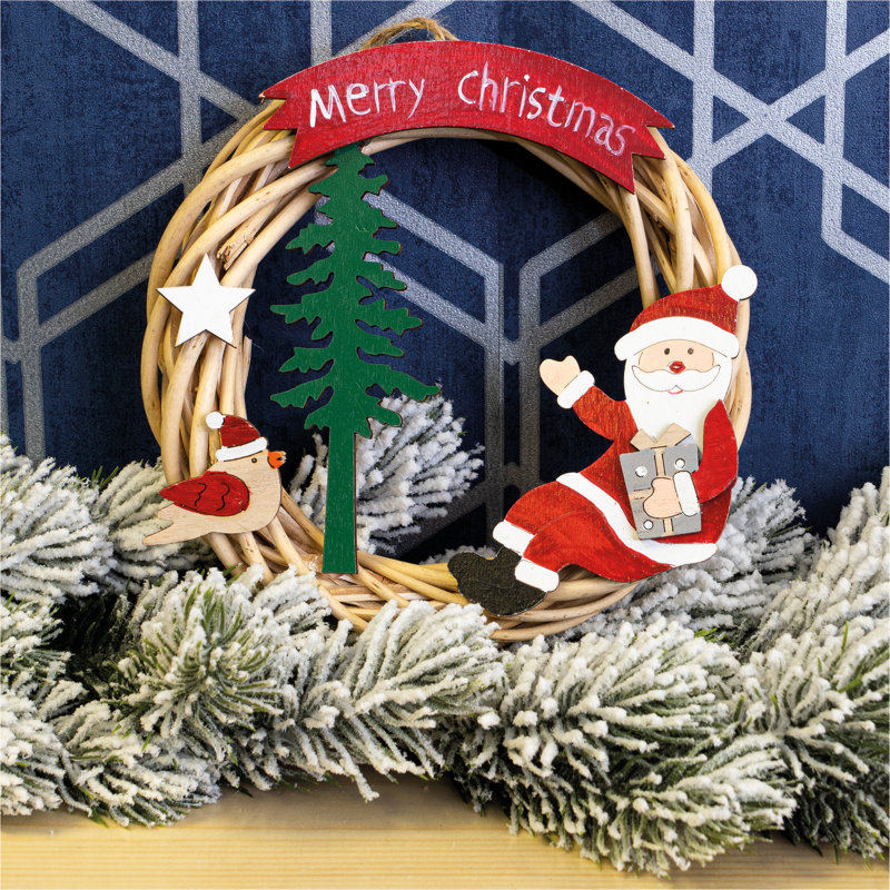 Herington Faux Wood 15cm Wreath