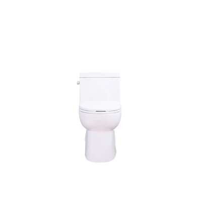 1.28 One Piece Toilet, Water Saving Elongated Form, Comfort Height Seat, Soft Closing Lid, 1000 Gram Flushing, Gloss White 003S, Bathroom Floor Mount Design,