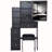 Ray Cabinet Vanity Table with Padded Stool-181106997